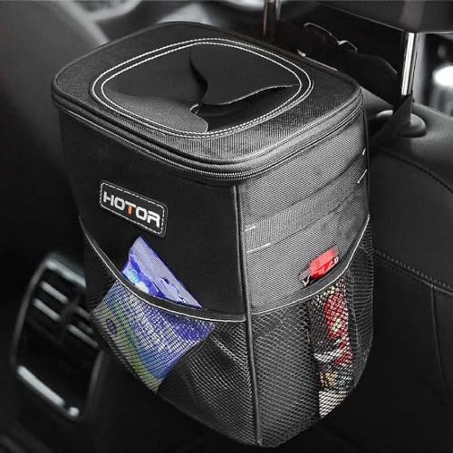 Waterproof Car Trash Can With Lid - Cestino per Auto con Coperchio e