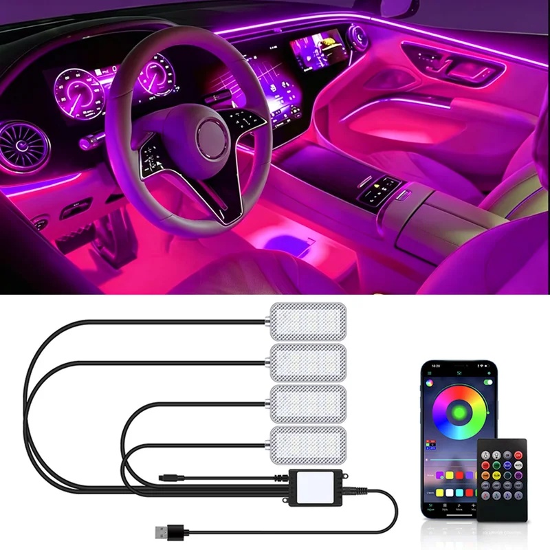 Led Ambient Interior Car Lights App Control - Striscia luminosa a LED per interni