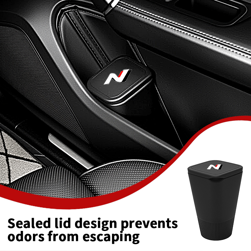 Waterproof Car Trash Can With Lid - Cestino per rifiuti da auto in