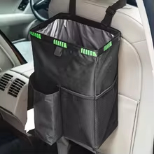 Waterproof Car Trash Can With Lid - Sacchetto per Rifiuti Impermeabile Nero per