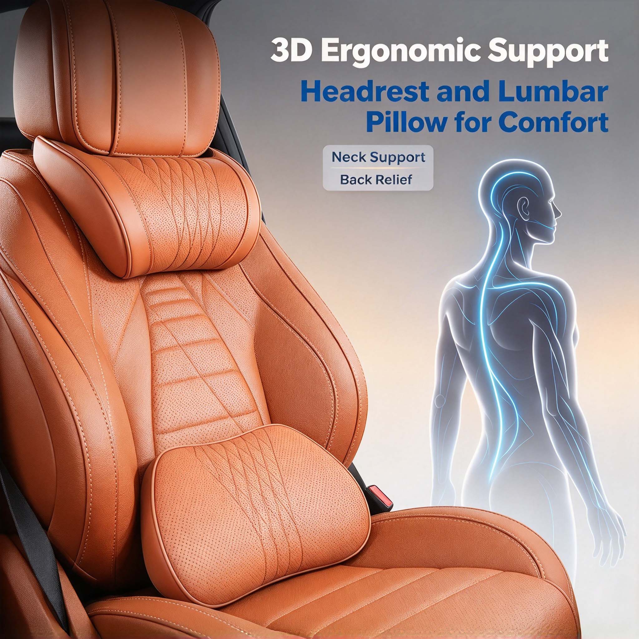 Cuscino lombare per poggiatest - Memory Foam Car Neck Pillow Lumbar Support recensione e prezzo