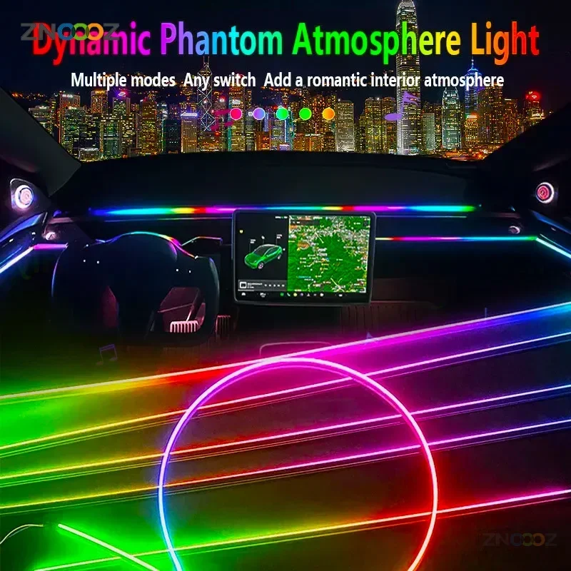 18IN1 Neon Car Interior Luci a - Led Ambient Interior Car Lights App Control recensione e prezzo