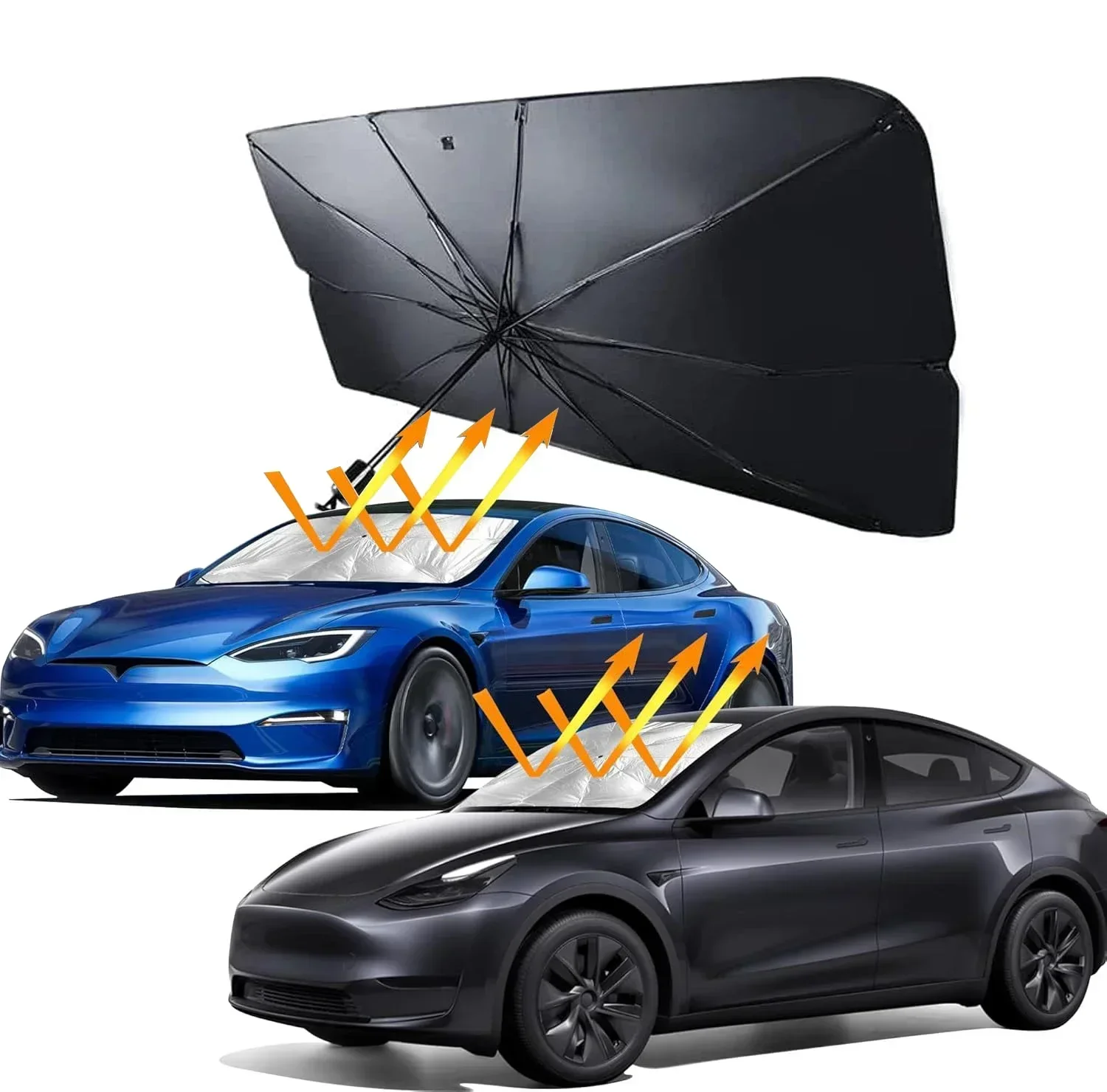Parasole Pieghevole per Parabr - Car Sunshade Windshield Umbrella Foldable recensione e prezzo