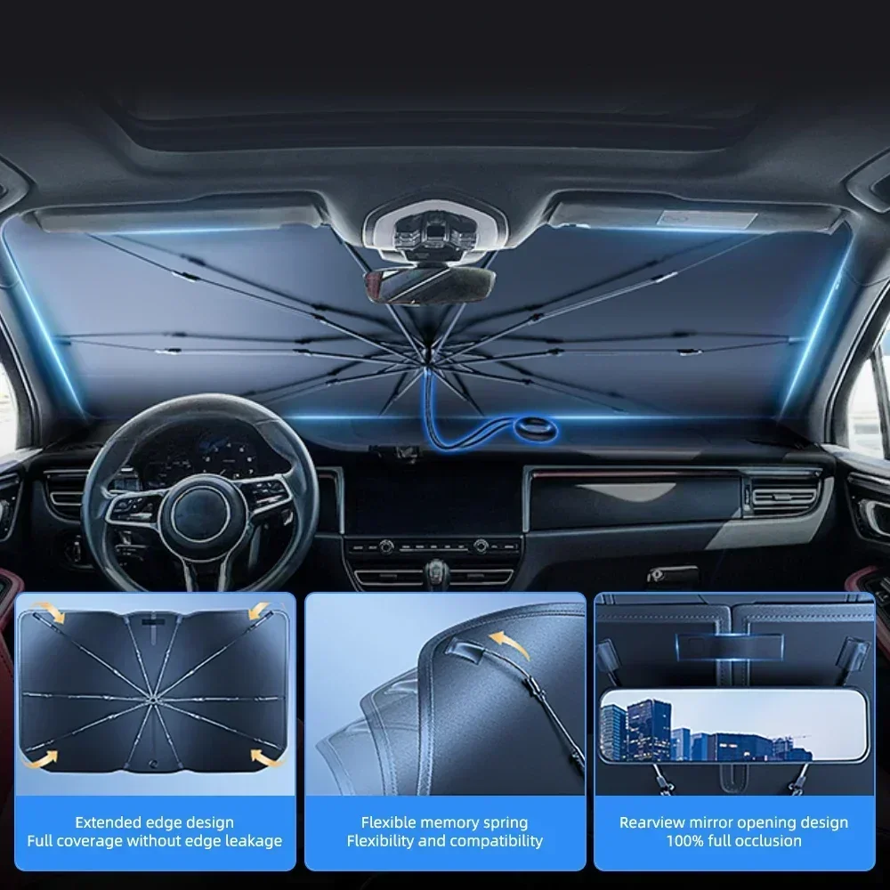 1 paravento parasole pieghevol - Car Sunshade Windshield Umbrella Foldable recensione e prezzo